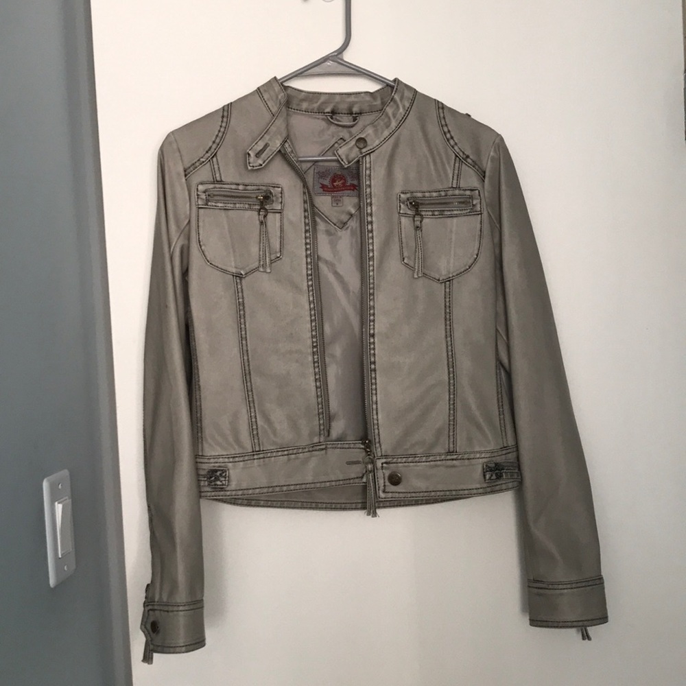 Faux Leather Jacket